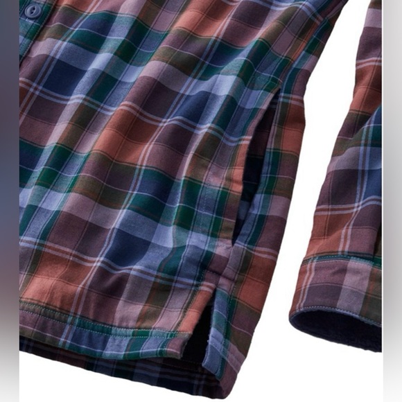 L.L. Bean Multicolor Plaid Fleece-Lined Jacket - Picture 3 of 6